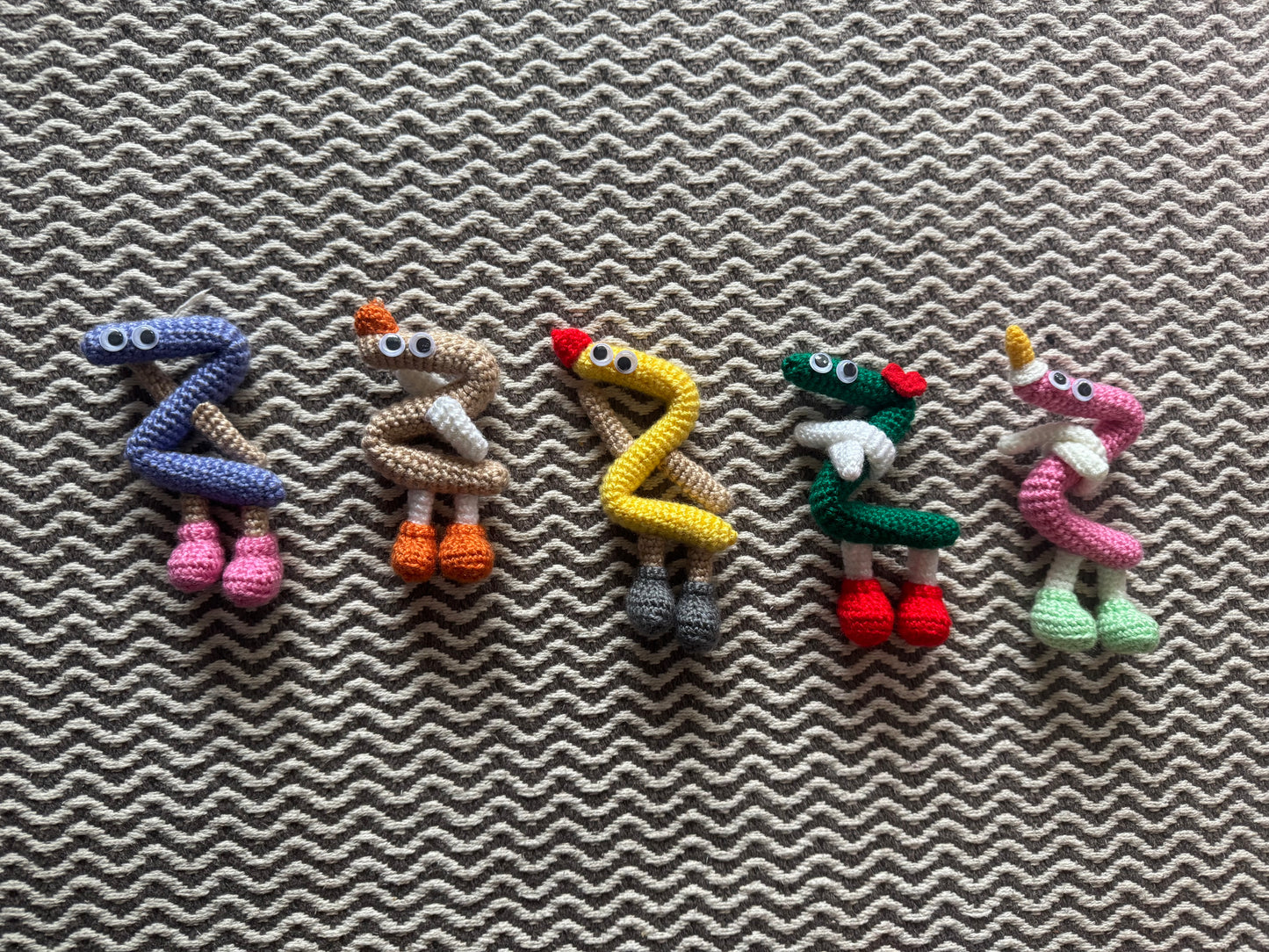 Personalized Crocheted Letter Critters - Custom Alphabet Plushies