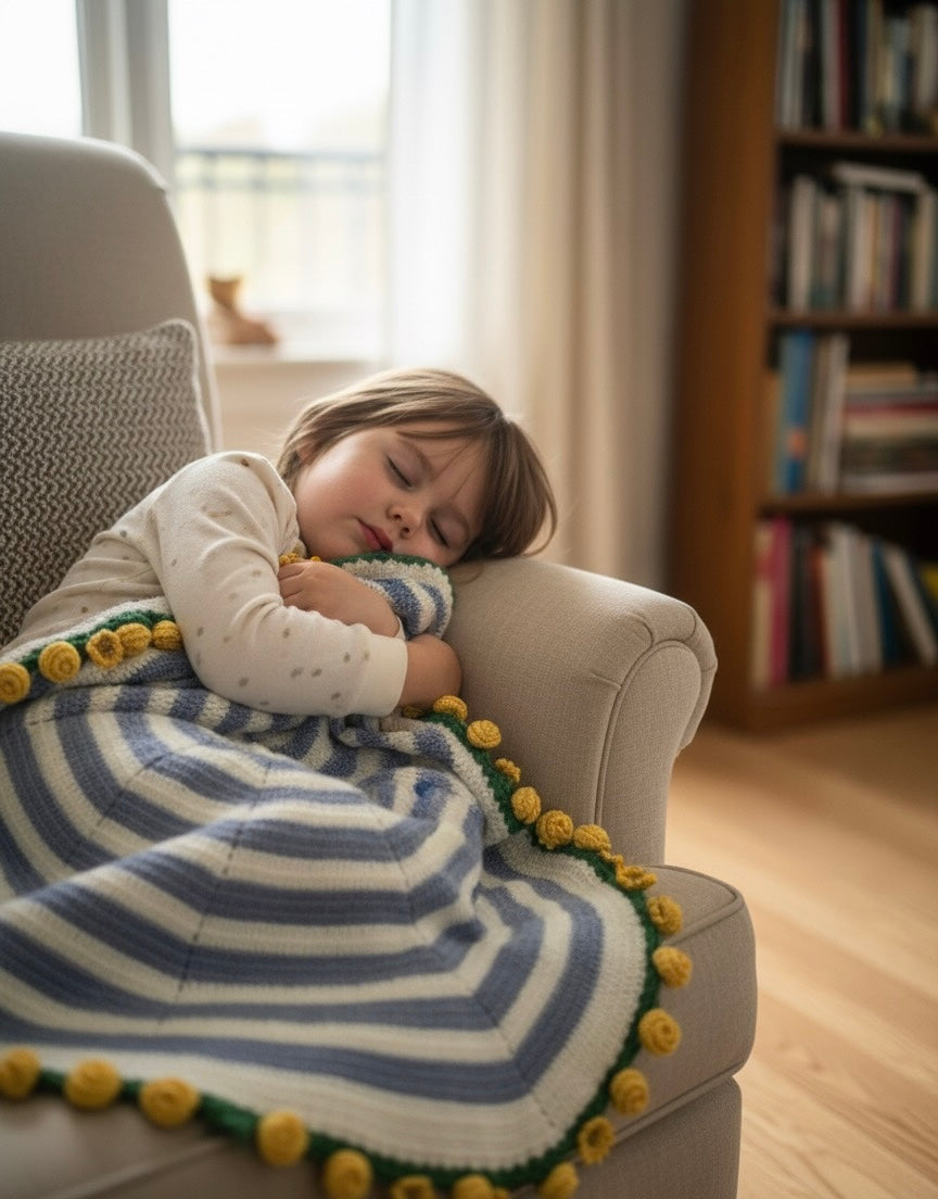 The Sunflower Striped Multi-Purpose Blanket